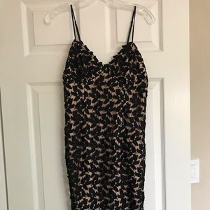 NWT Bardot Black Nude Dress Women’s Size 6 Small